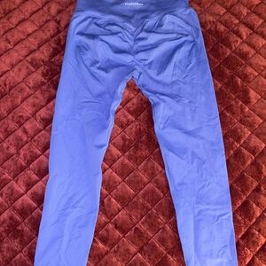 Perky Peach Blue Leggings